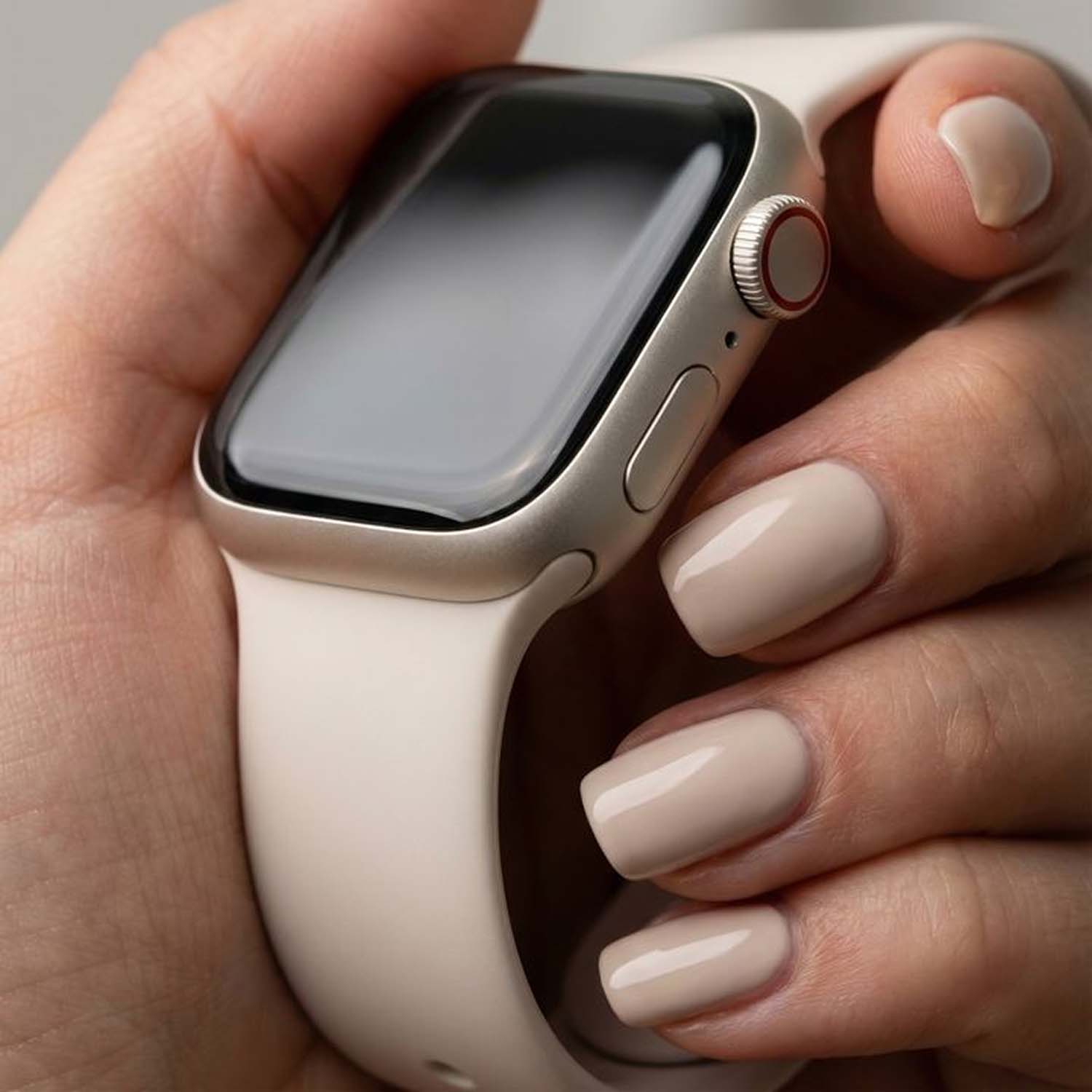 Apple Watch Sport Solo Strap - Starlight