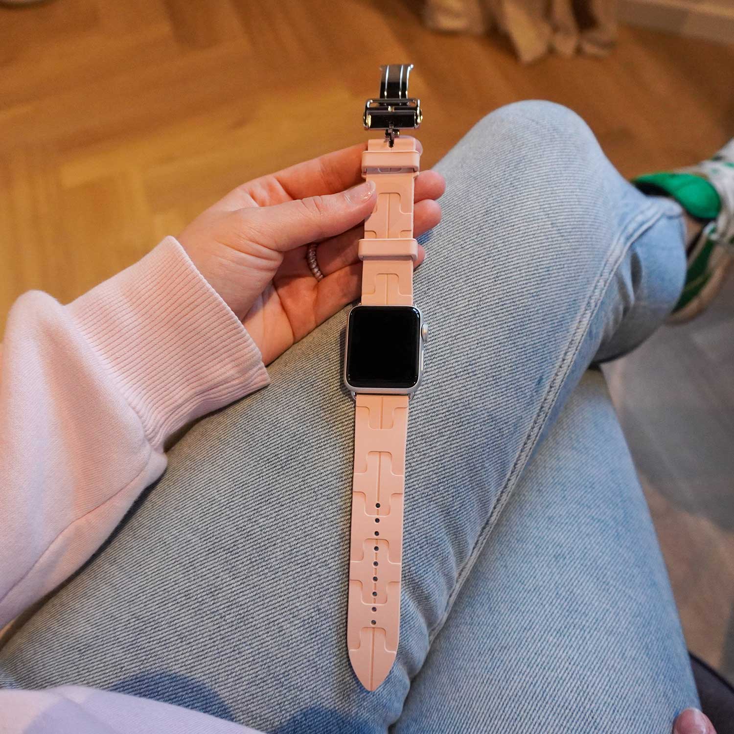Apple Watch Sport HermèS Kilim Single Tour - Pink Sand