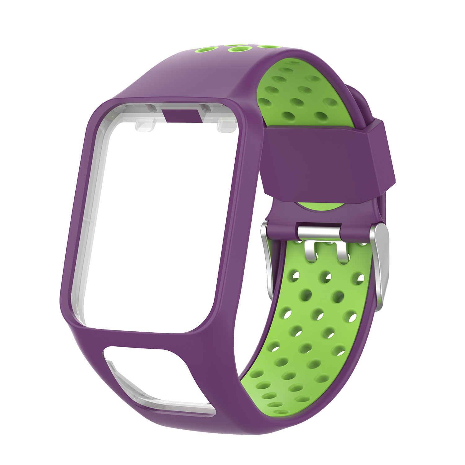 Tomtom Runner / Spark / Adventure Double Sport Strap - Purple Green