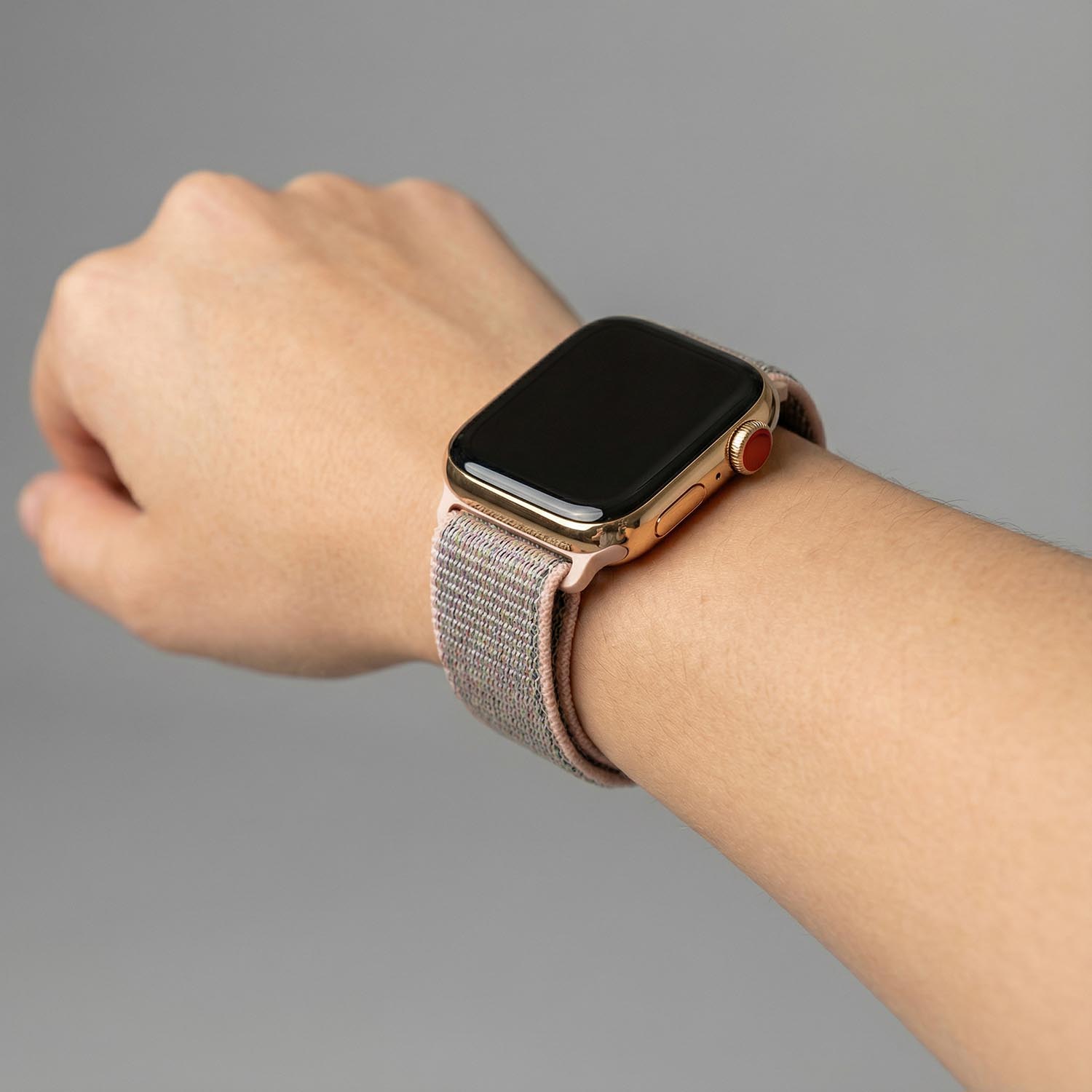 Apple Watch Nylon Sport Loop Strap - Pink Sand