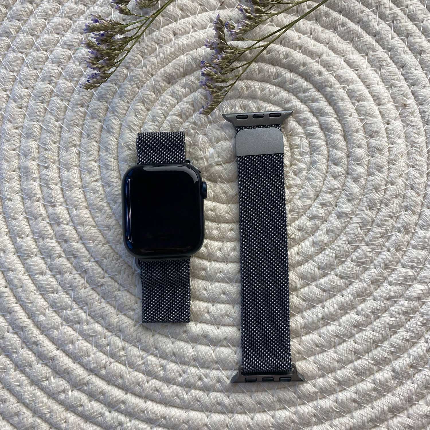 Apple Watch Milanese Strap - Space Grey Apple Watch Milanese Strap - Space Grey
