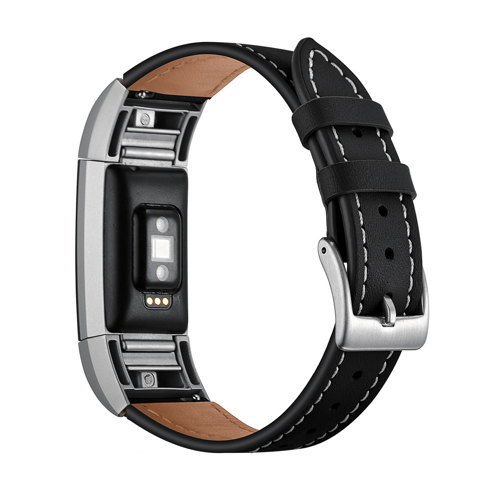 Fitbit Charge 2 Premium Leather Strap - Black