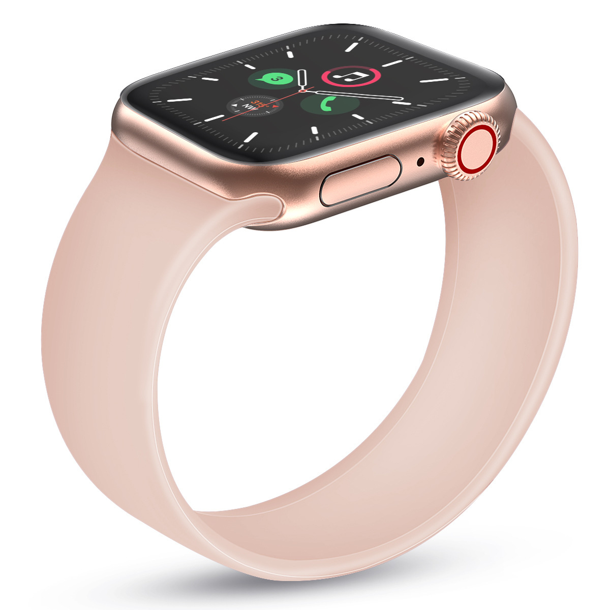Apple Watch Sport Solo Strap - Pink Sand