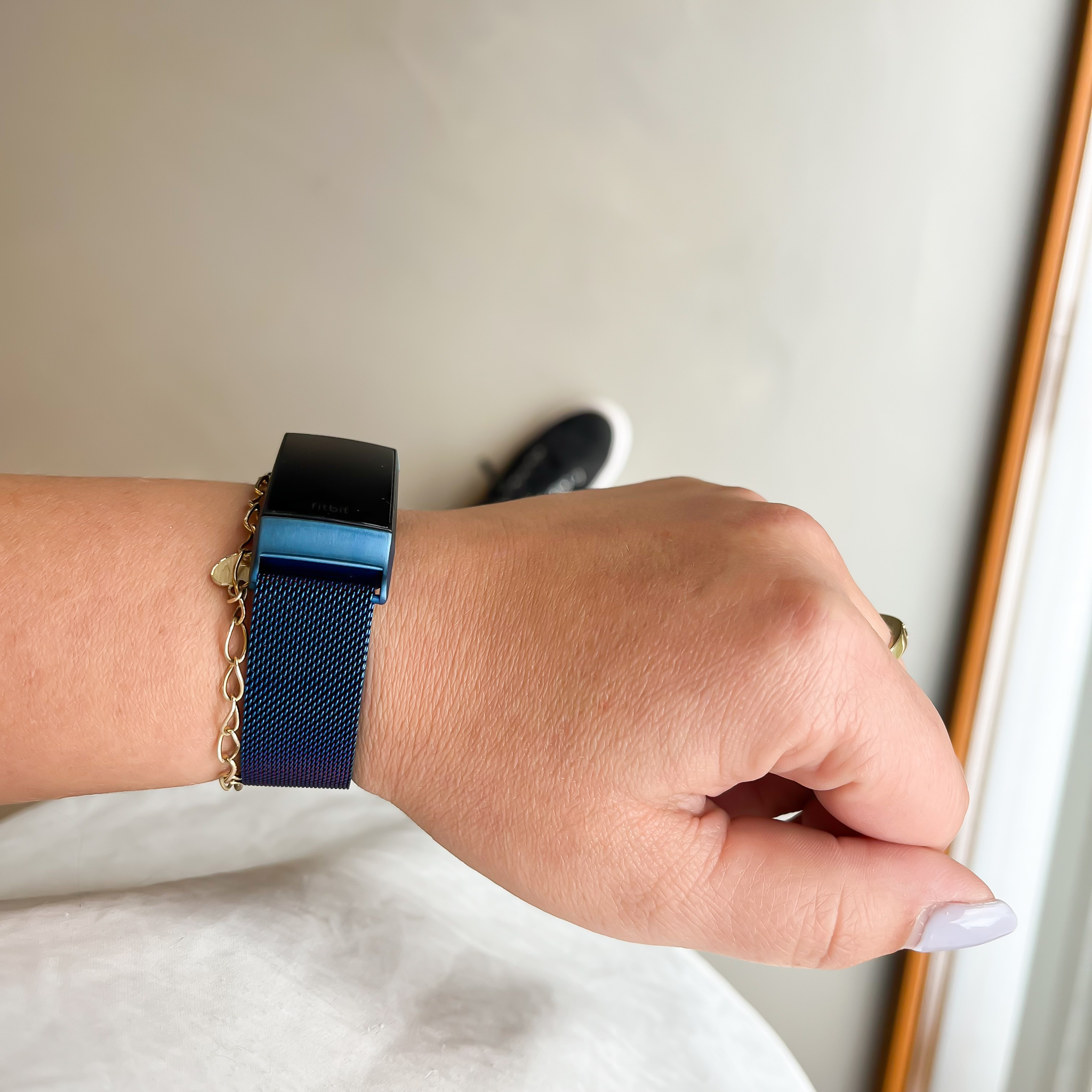 Fitbit Charge 3 &Amp; 4 Milanese Strap - Blue
