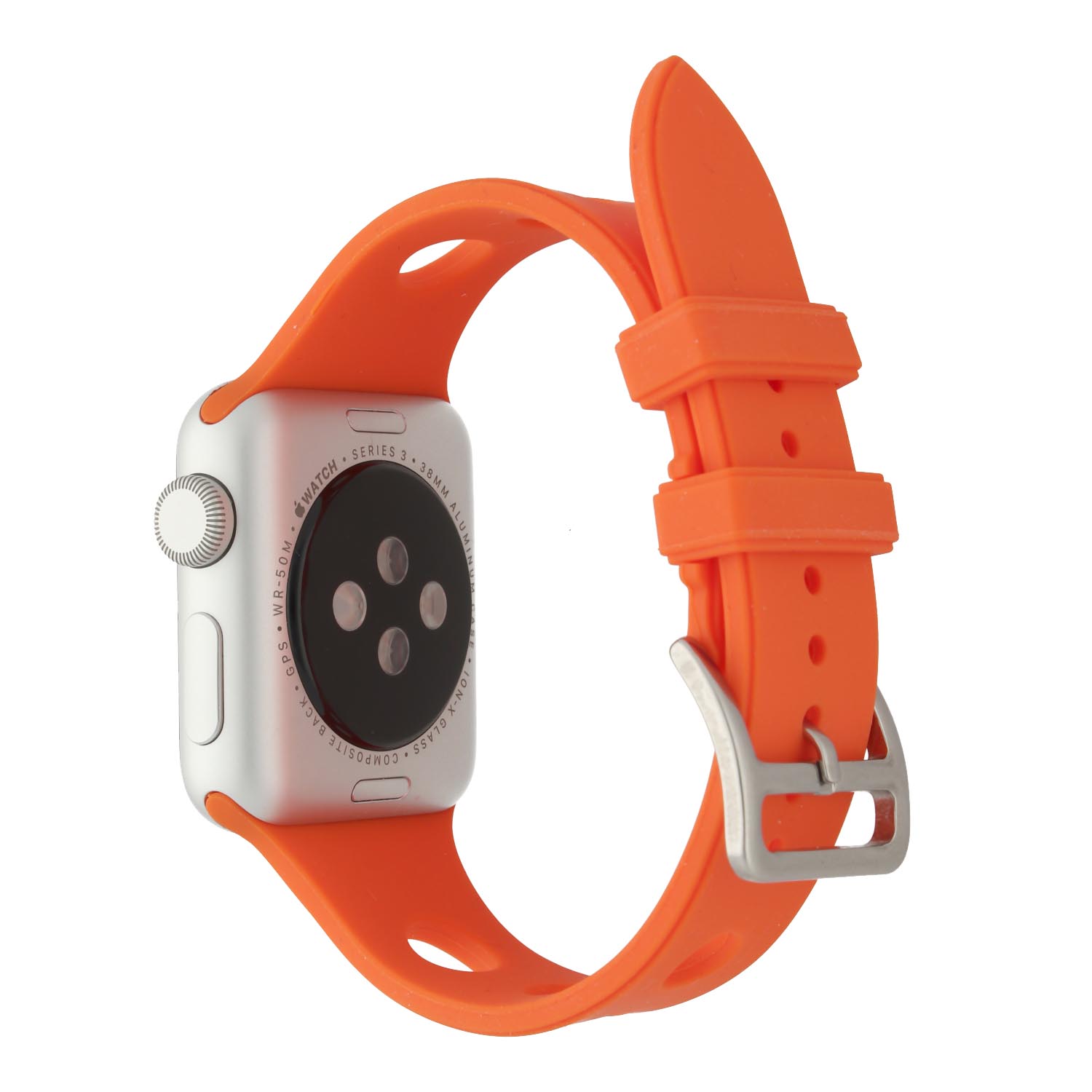 Apple Watch strap Evelor - silicone - orange