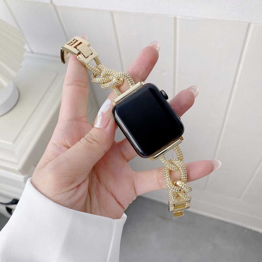 Apple Watch Steel link Chain Strap - black