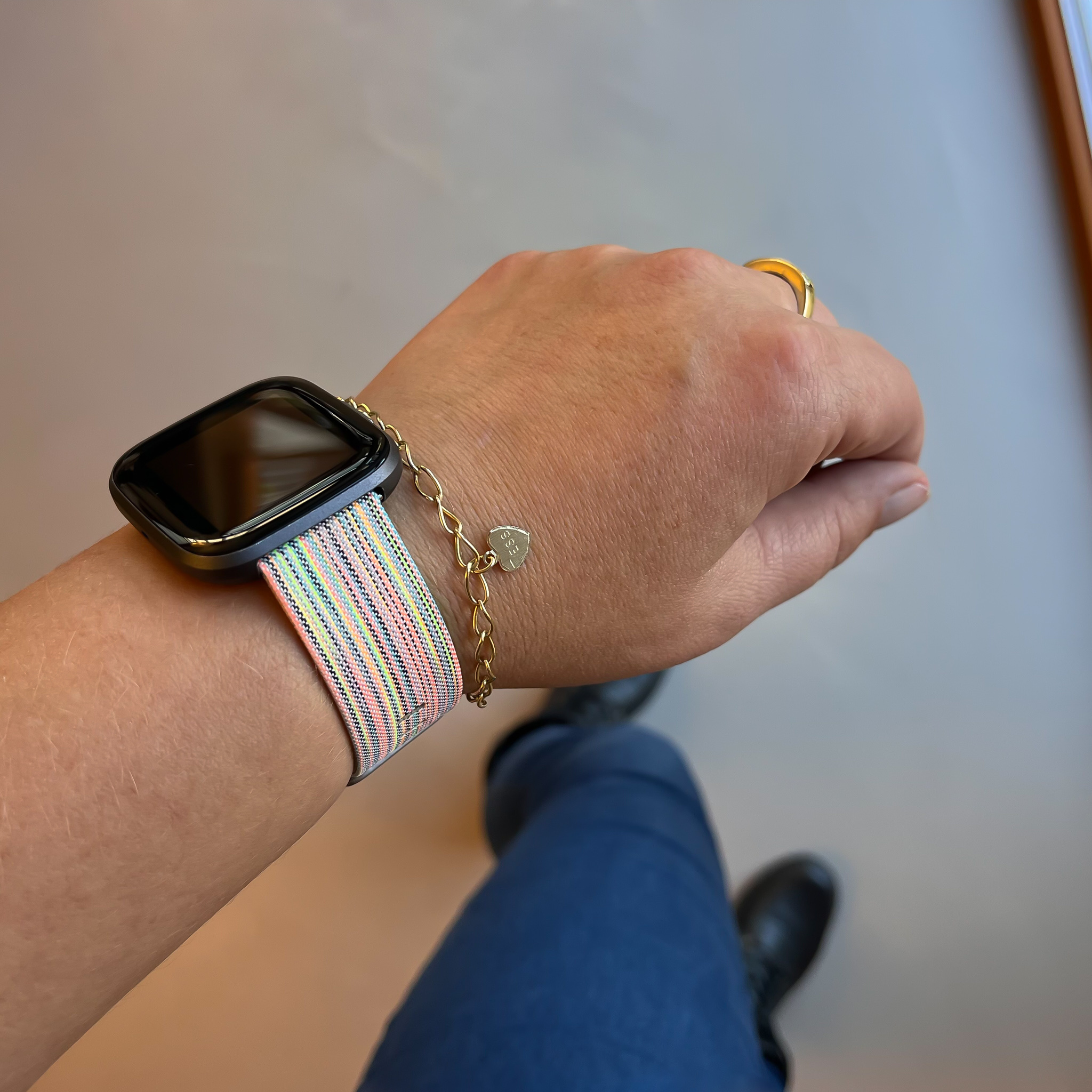 Fitbit Versa Nylon Buckle Strap - Colourful