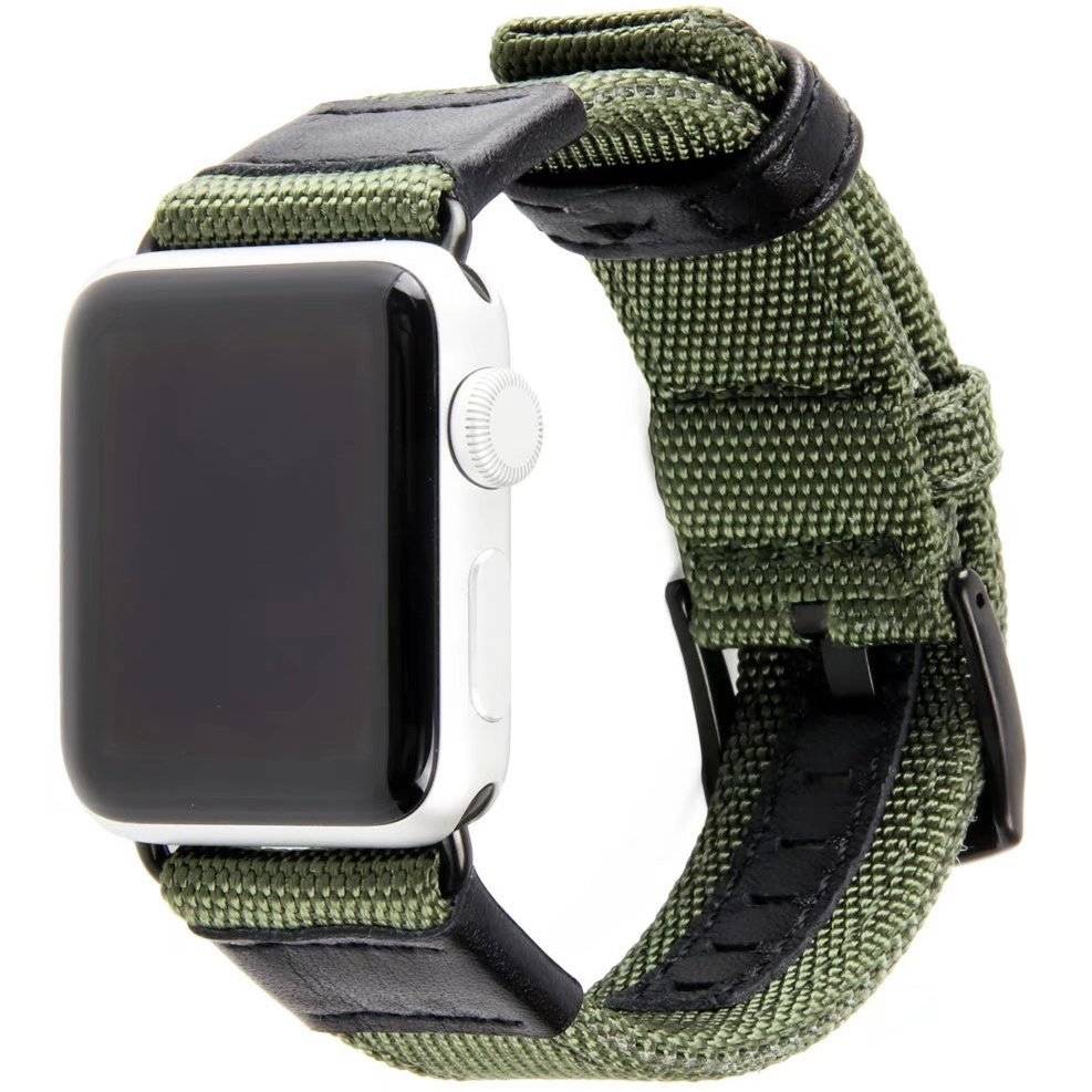 Apple Watch Nylon Military Strap - Green