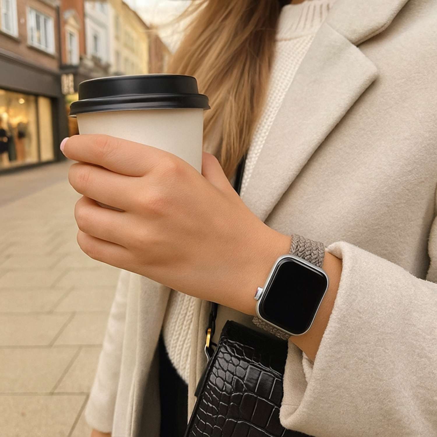 Apple Watch Nylon Braided Solo Loop Strap - Clay