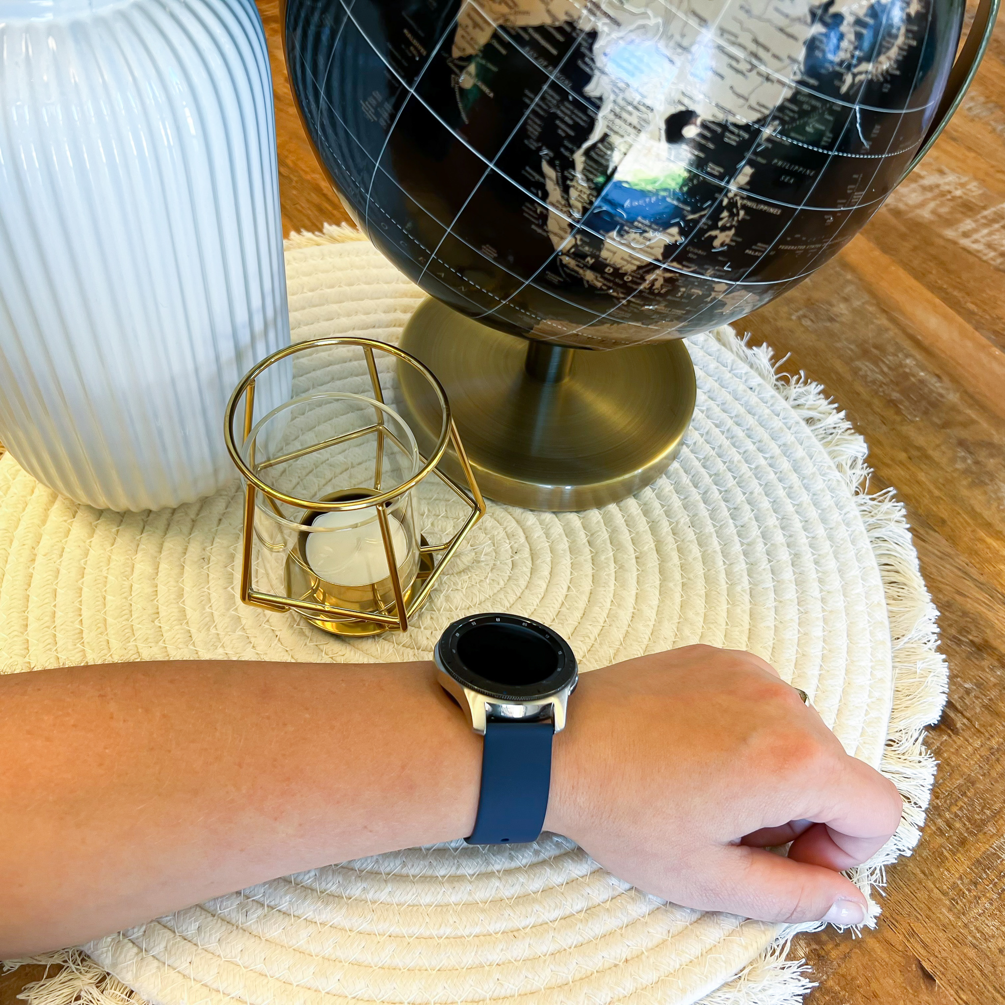 Samsung Galaxy Watch Silicone Sport Strap - Navy Blue