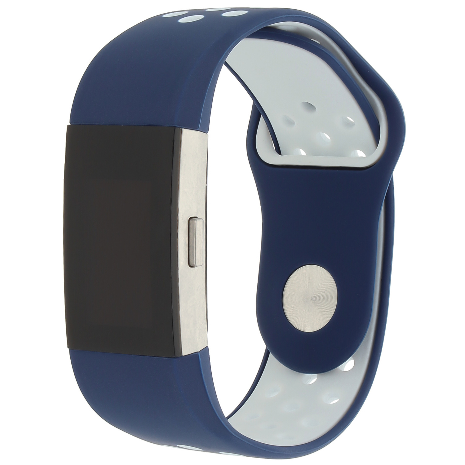 Fitbit Charge 2 Double Sport Strap - Dark Blue White