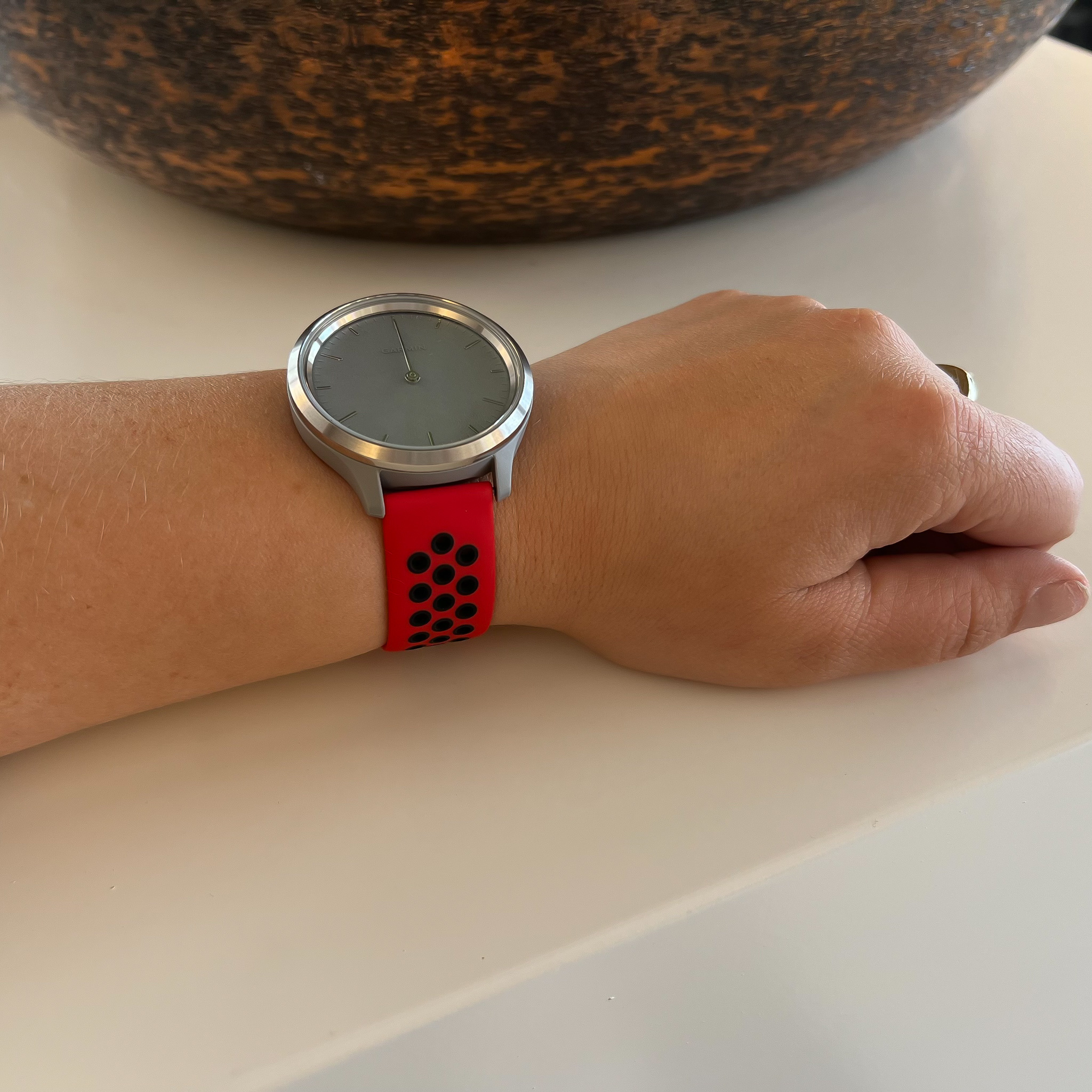 Garmin Vivoactive / Vivomove Double Sport Strap - Red Black