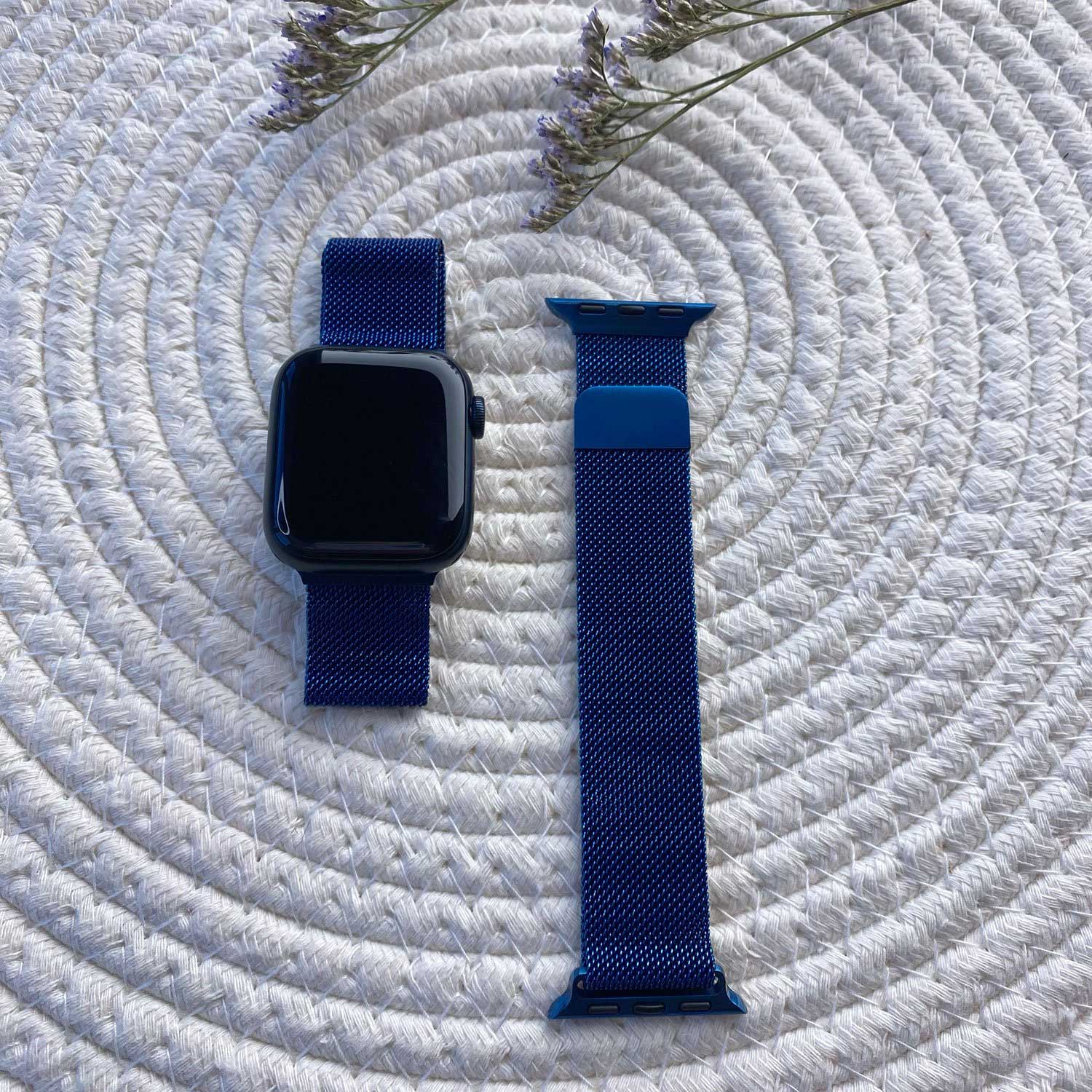 Apple Watch Milanese Strap - Blue Apple Watch Milanese Strap - Blue