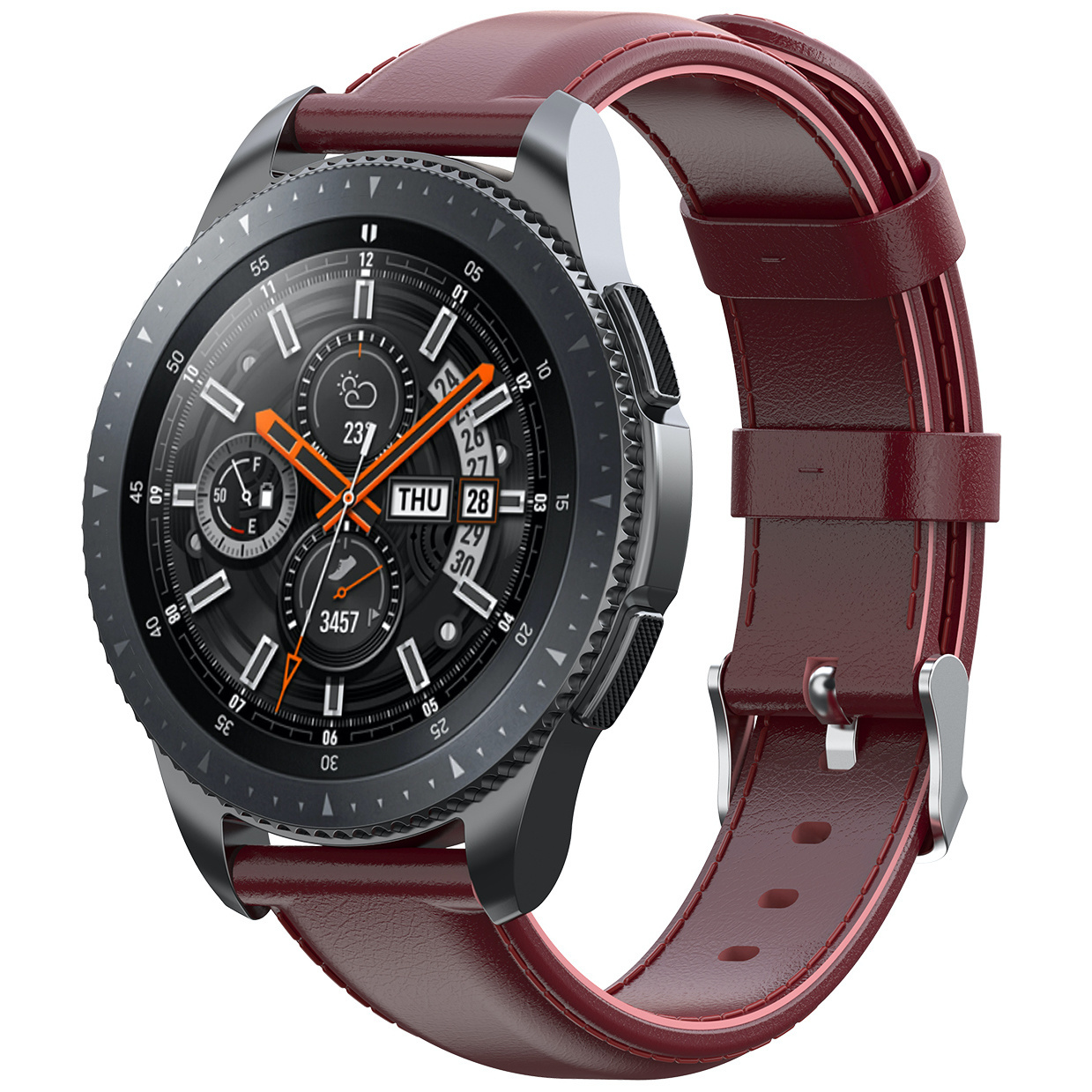 Polar Vantage M / Grit X Leather Strap - Wine Red