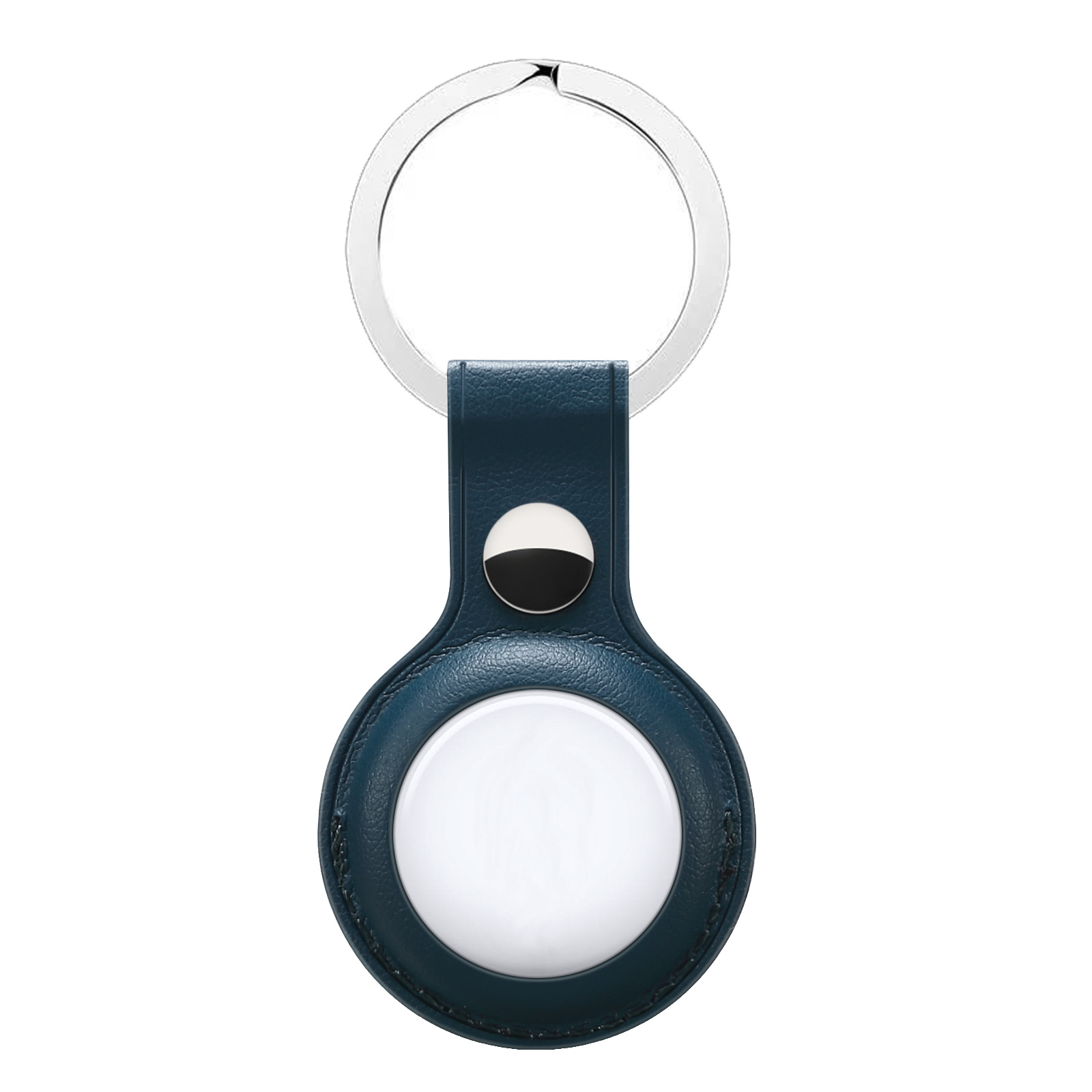 Airtag Leather Key Ring - Green