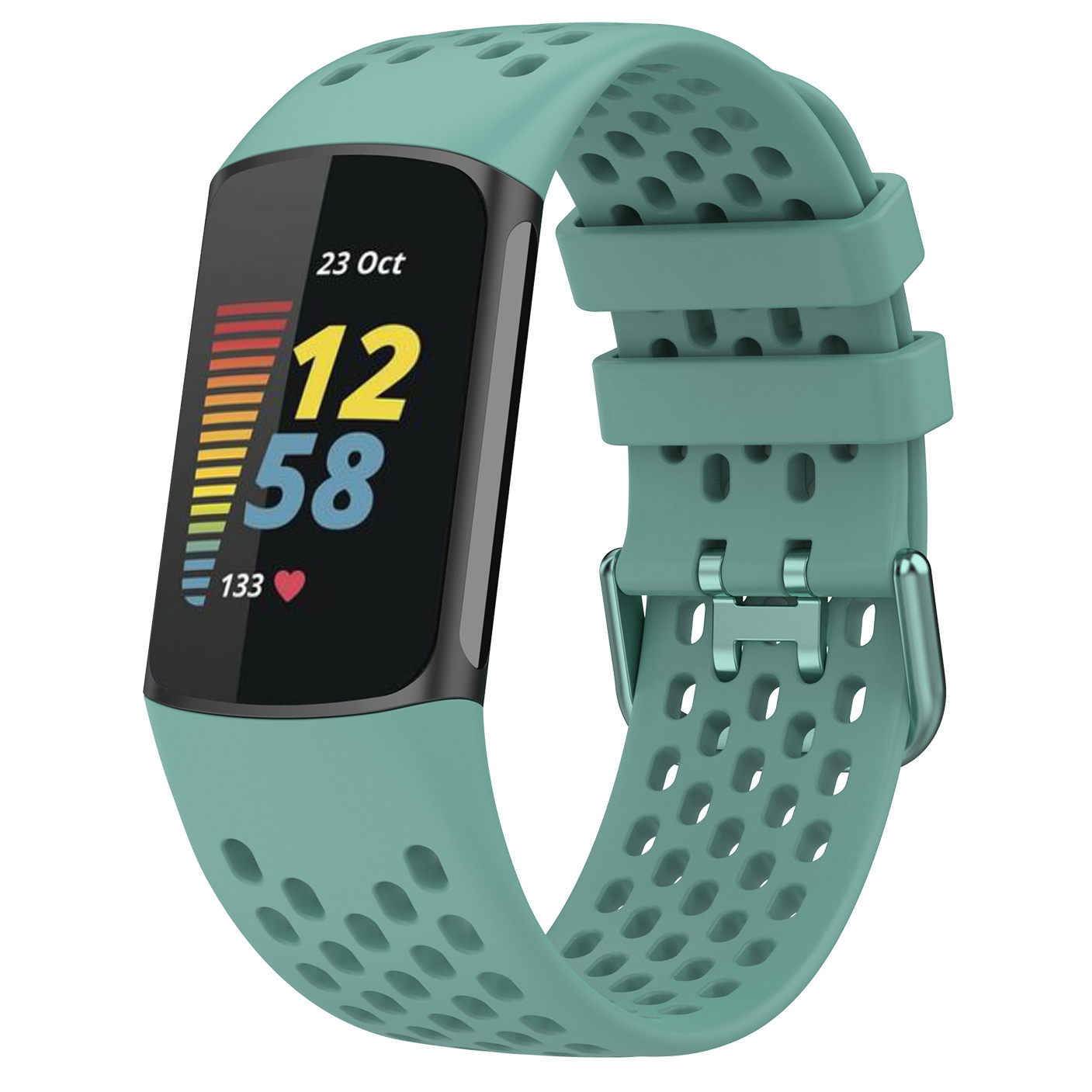Fitbit Charge 5 Sport Point Strap - Pine Green