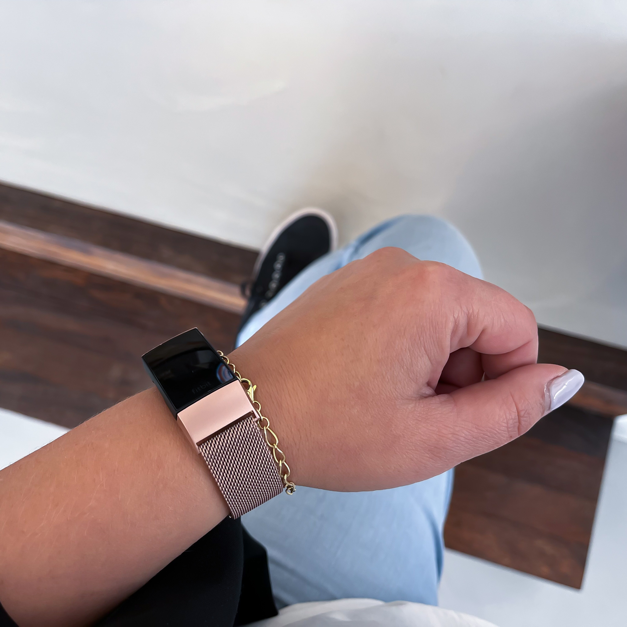 Fitbit Charge 3 &Amp; 4 Milanese Strap - Pink