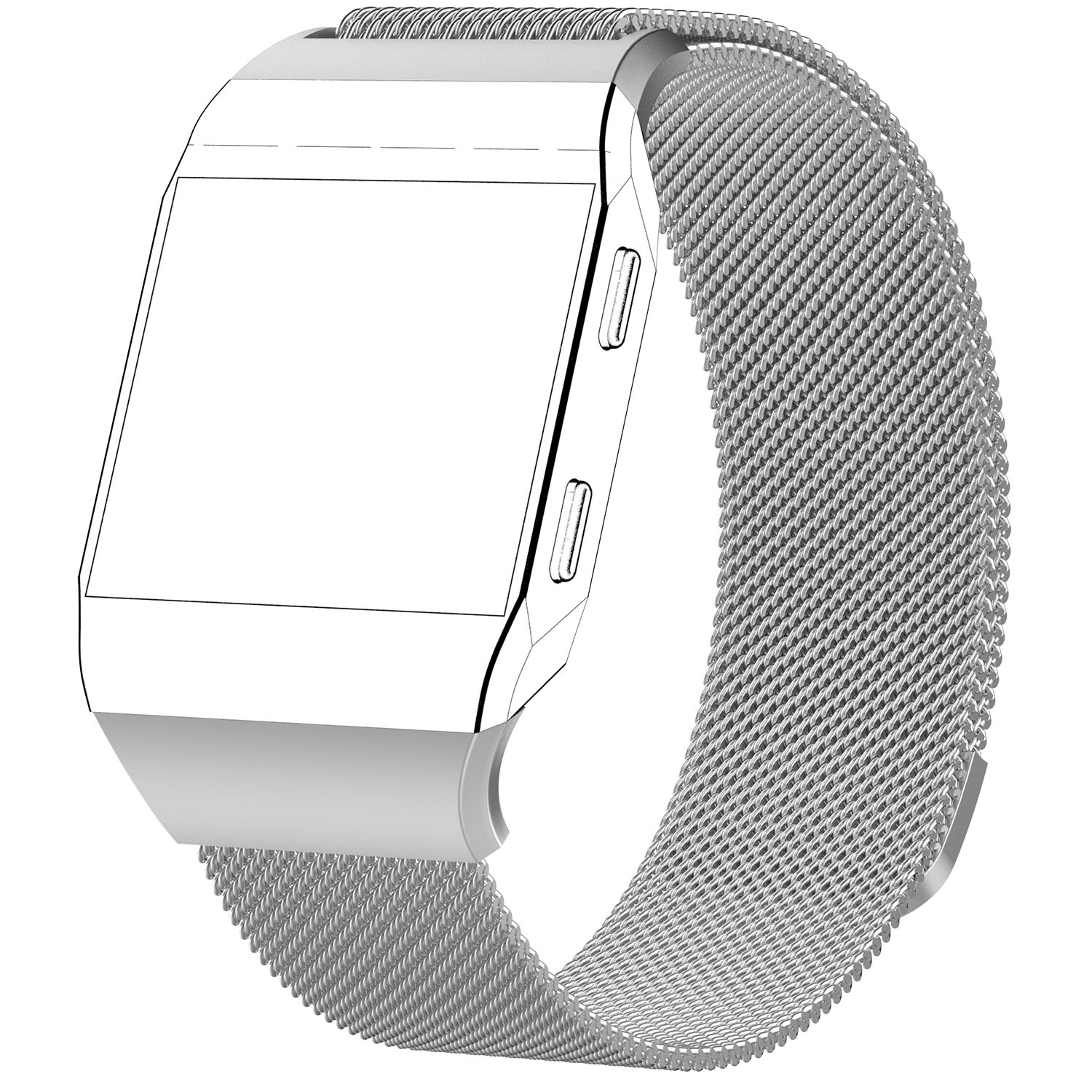 Fitbit Ionic Milanese Strap - Silver