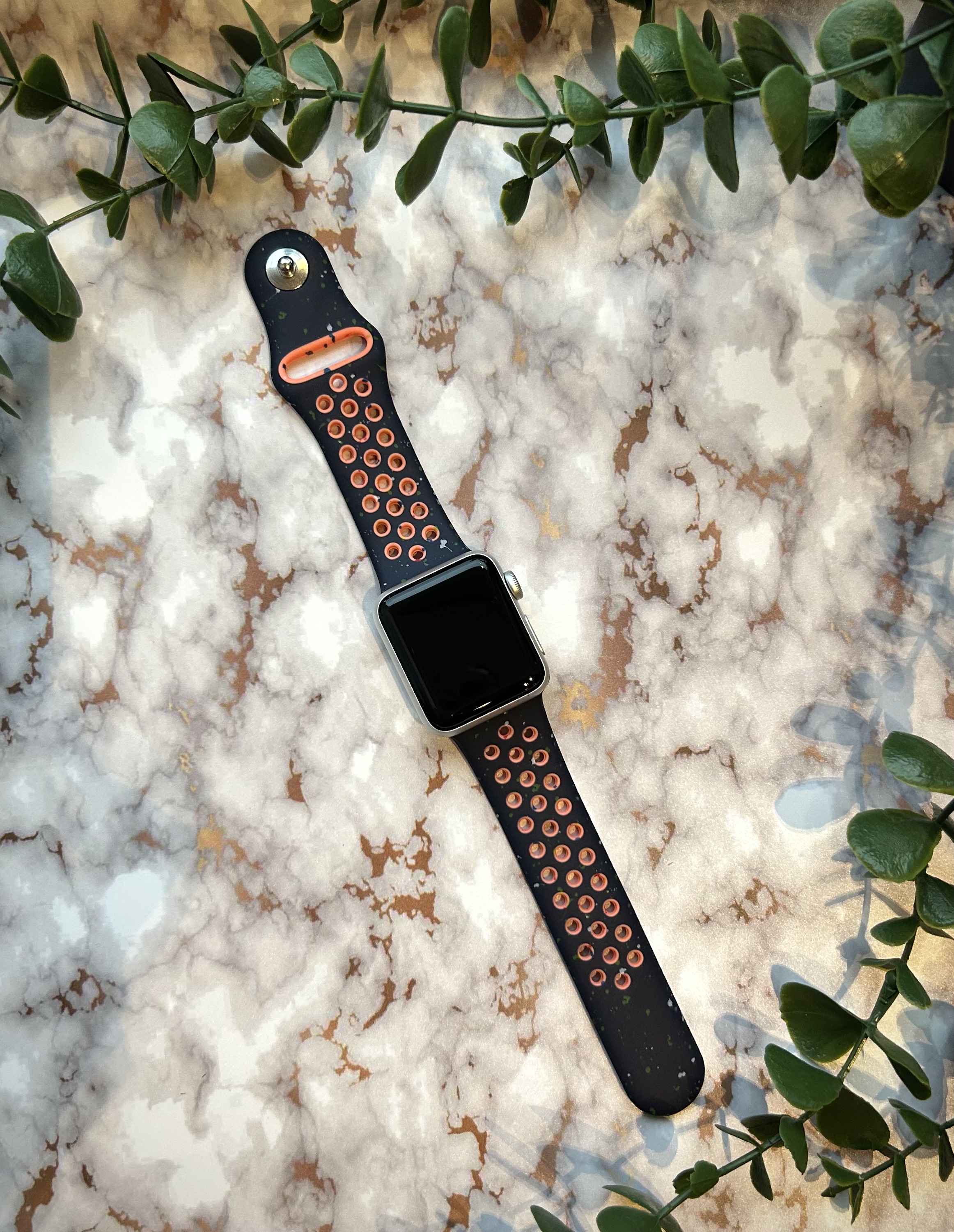 Apple Watch Double Sport Strap - Blue Flame