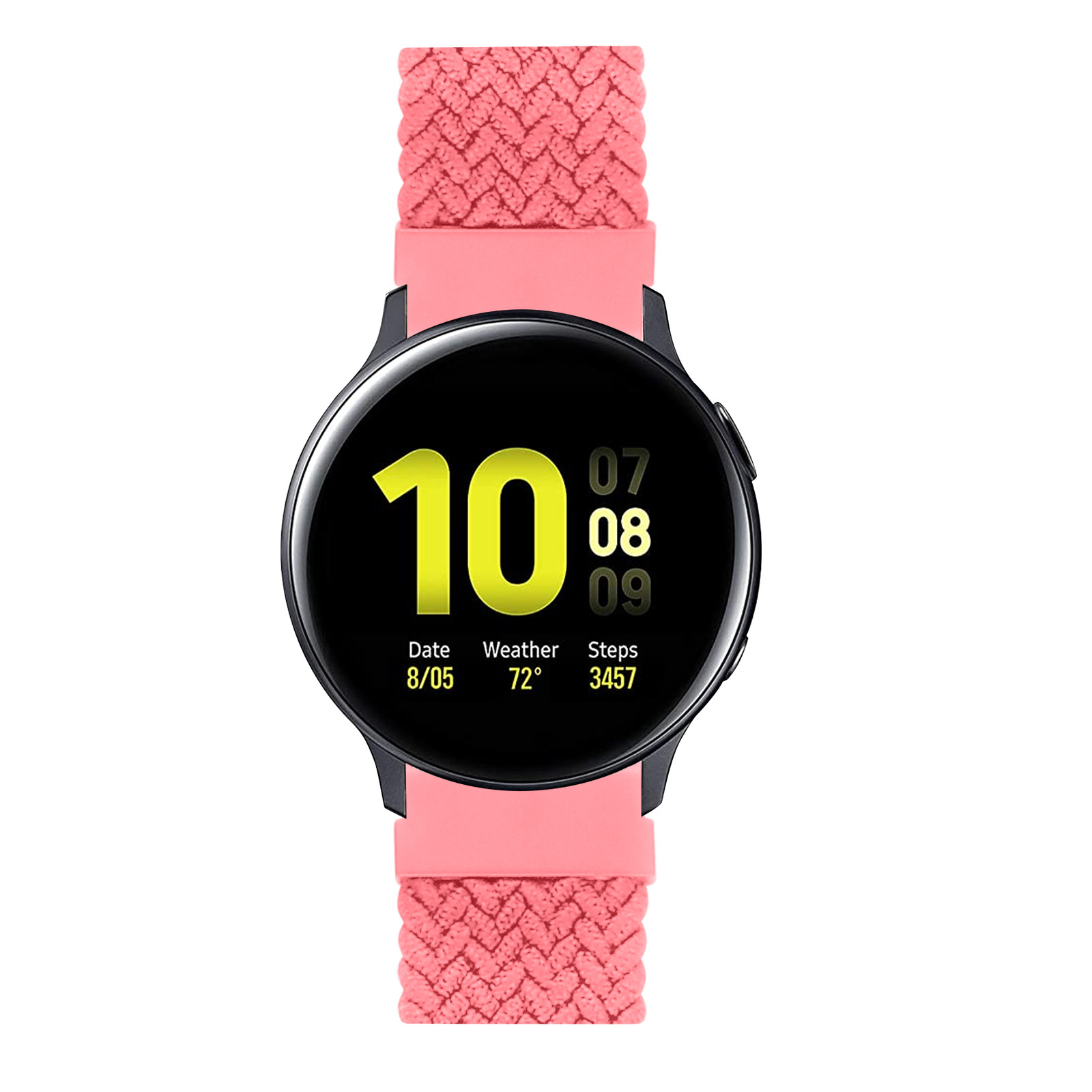 Samsung Galaxy Watch Nylon Braided Solo Strap - Pink Punch