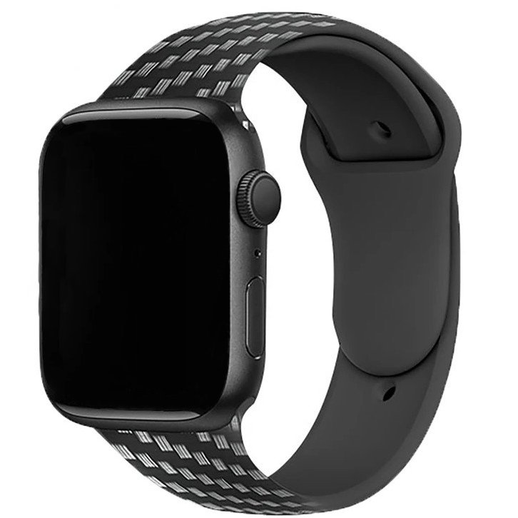 Apple Watch Print Sport Strap - Carbon Fibre