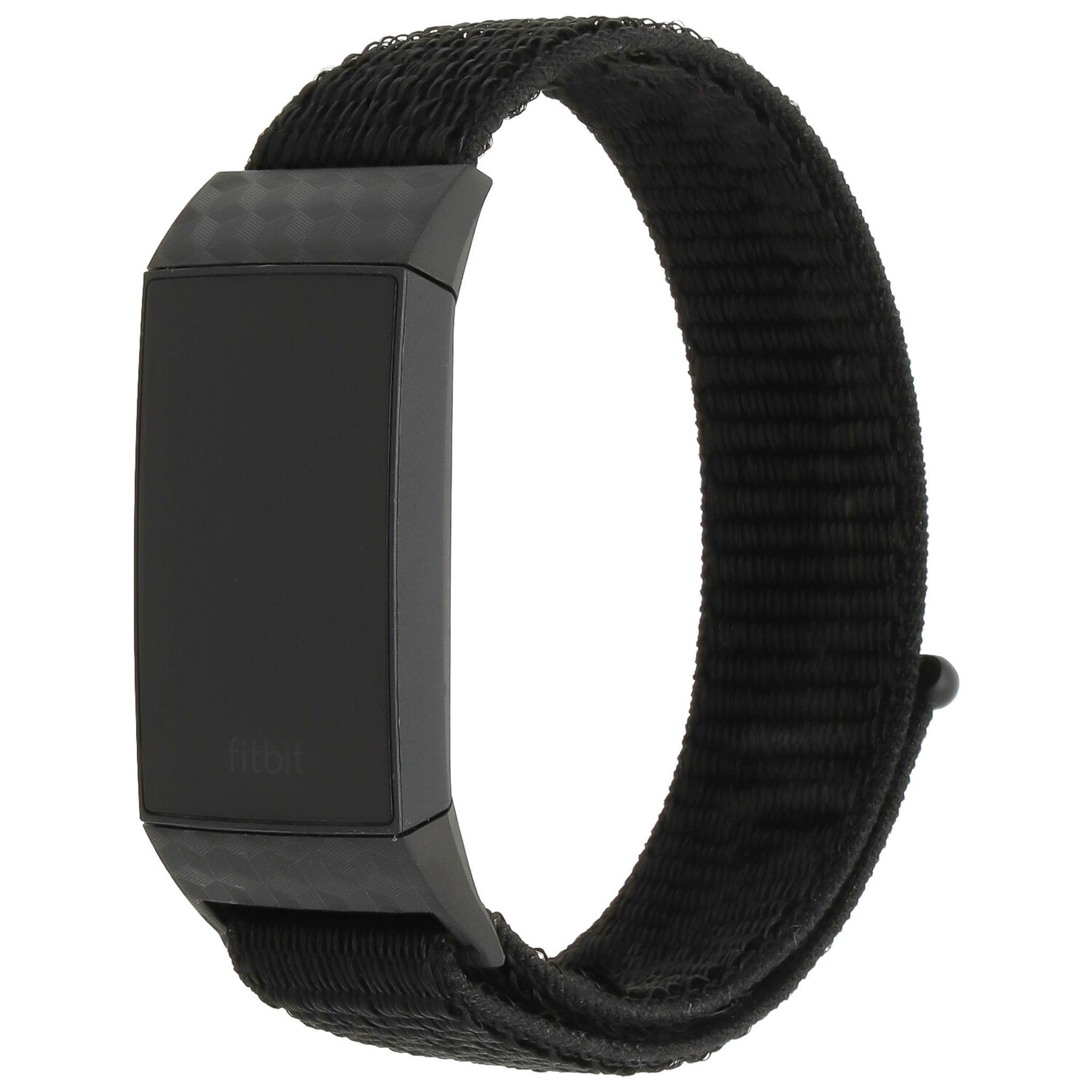 Fitbit Charge 3 &Amp; 4 Nylon Strap - Dark Black