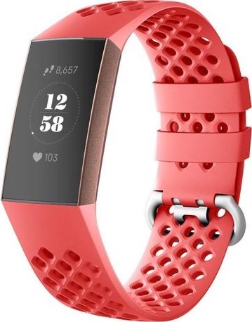 Fitbit Charge 3 &Amp; 4 Sport Point Strap - Red